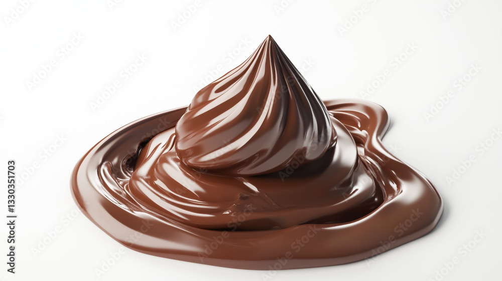 Closeup of chocolate candy isolated on white background Closeup of chocolate candy isolated on white background