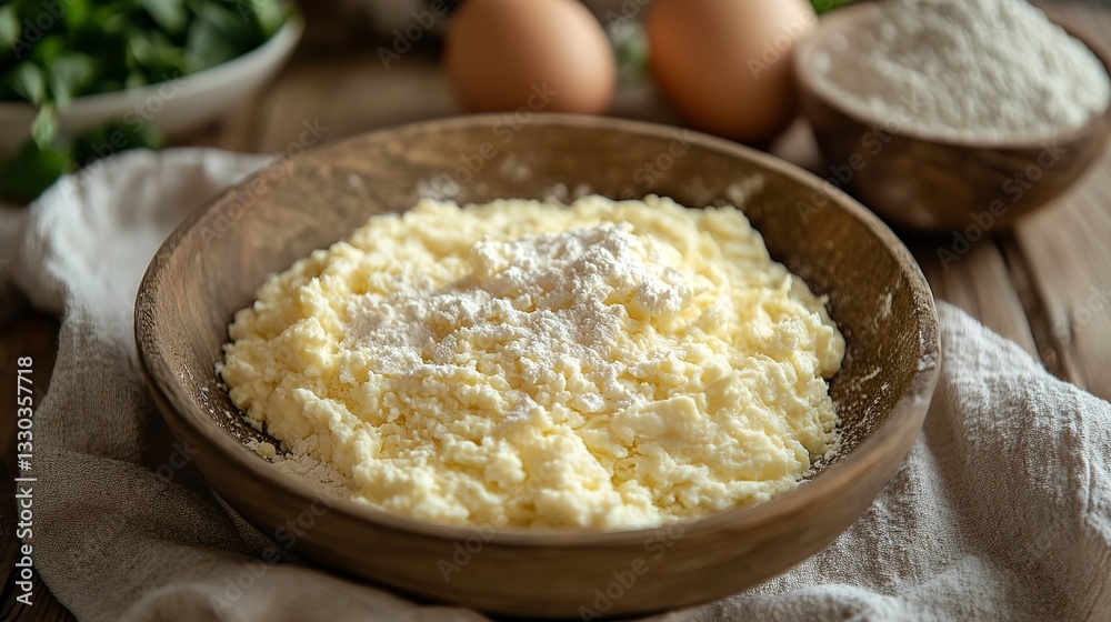 Scrambled eggs with spinach served on a rustic plate in a cozy kitchen setting during breakfast time Scrambled eggs with spinach served on a rustic plate in a cozy kitchen setting during breakfast time