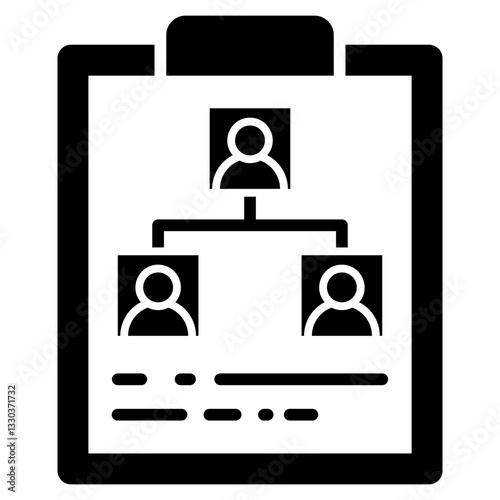 Planning Glyph Icon