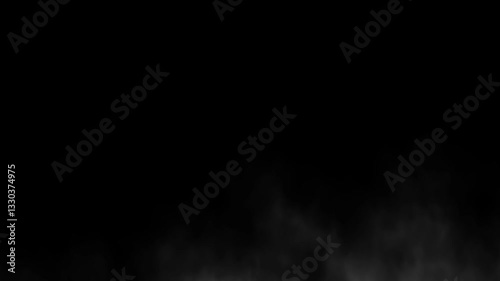 Dark Fog Moving Slowly in the Darkness – Atmospheric and Haunting Effect