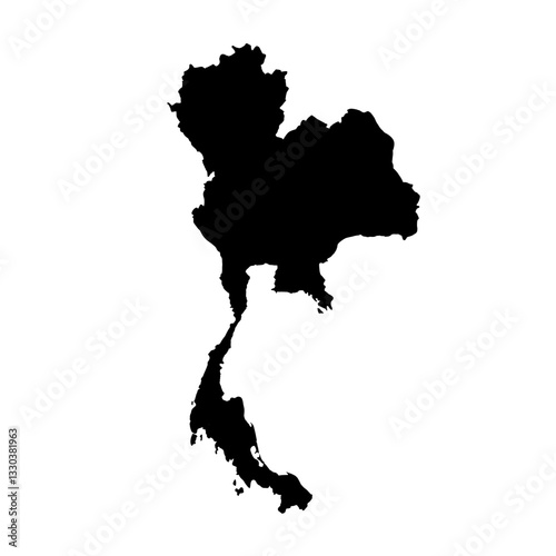 map of thailand t - vector illustration
