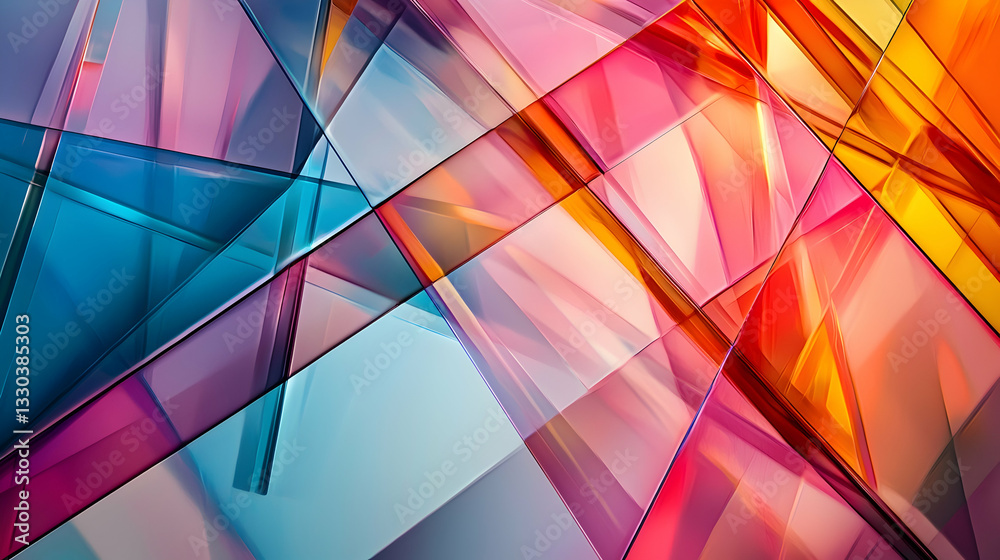 Colorful Abstract Geometric Background Design with Triangle Shapes Modern Art Style and Decorative Elements with Blue Orange Pink Purple Gradient Colorful Abstract Geometric Background Design with Triangle Shapes Modern Art Style and Decorative Elements with Blue Orange Pink Purple Gradient