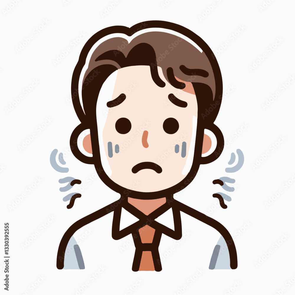vector illustration of scared people vector illustration of scared people
