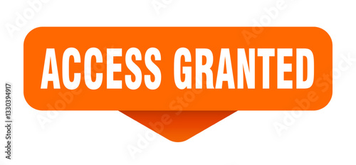 access granted sticker. access granted sign on transparent background