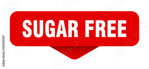 sugar free sticker. sugar free sign on transparent background