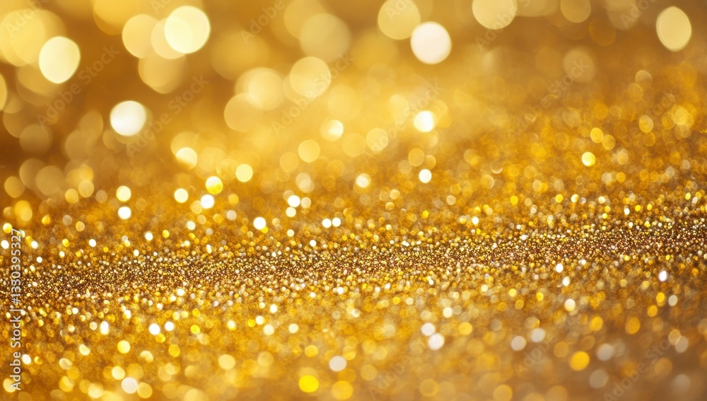 Golden Bokeh Background with Sparkling Glitter Effect for Design Golden Bokeh Background with Sparkling Glitter Effect for Design