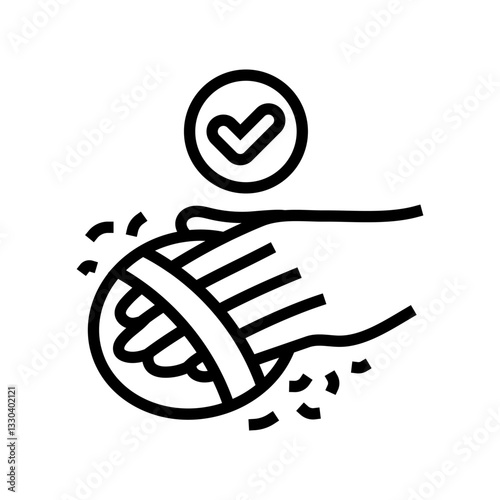 exfoliate body intimate care line icon vector illustration