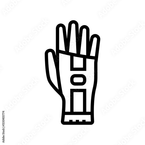 neoprene gloves water trip tourism line icon vector illustration