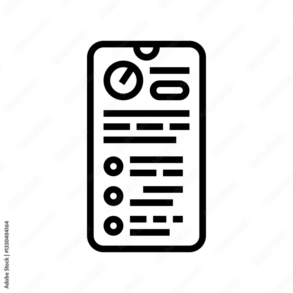 quiz education platform line icon vector illustration quiz education platform line icon vector illustration