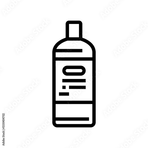 shower with fragrance free soap line icon vector illustration