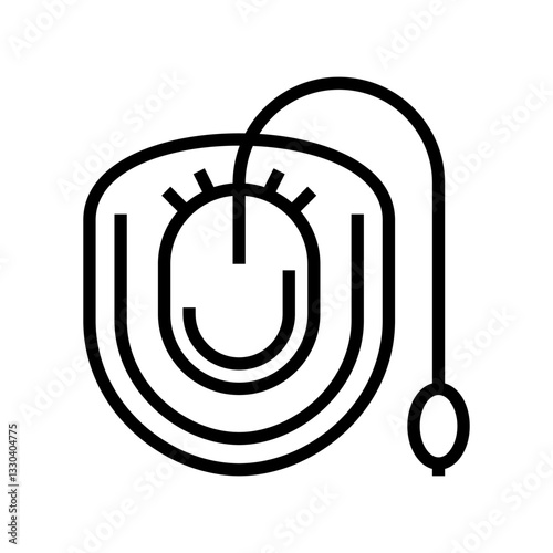 sitz bath intimate care line icon vector illustration