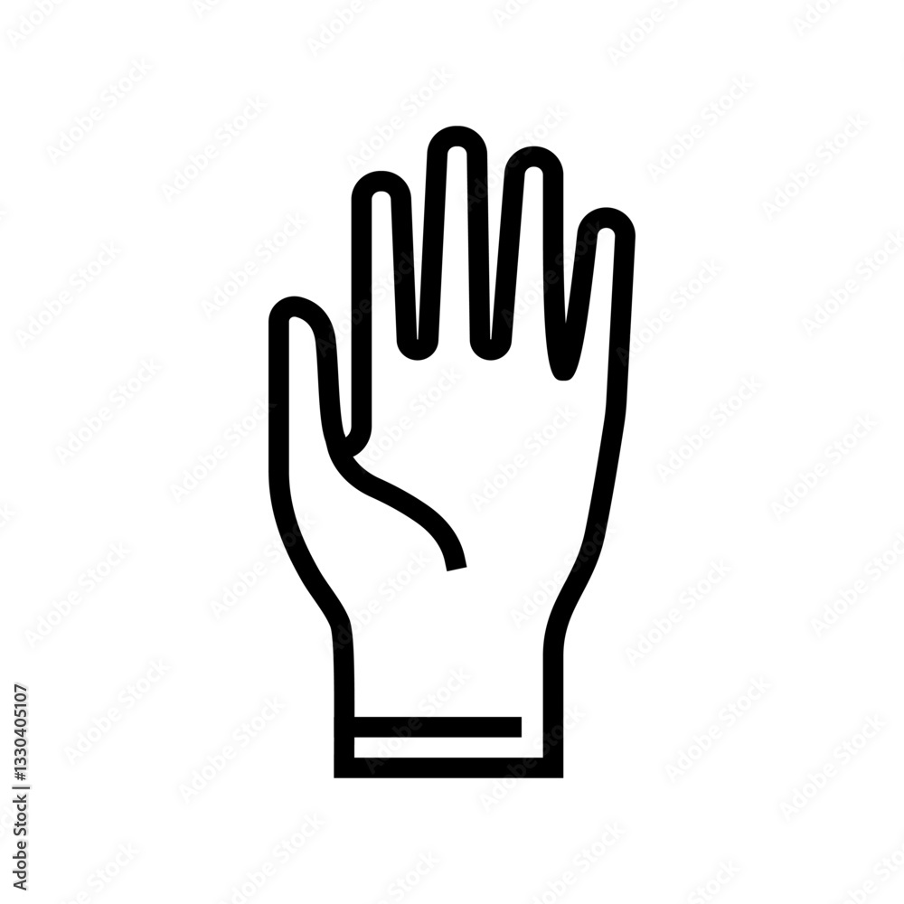 surgical gloves surgeon line icon vector illustration surgical gloves surgeon line icon vector illustration