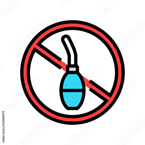 avoid douching intimate care color icon vector illustration