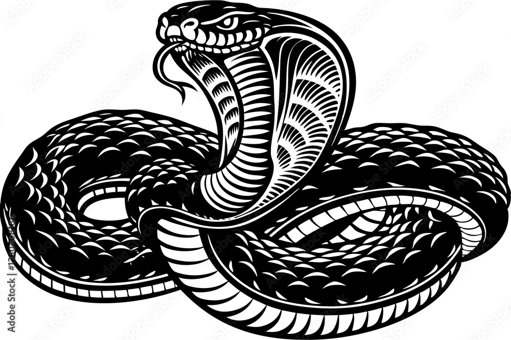 Obraz premium snake vector illustration