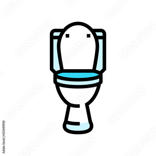 toilet diarrhea color icon vector illustration