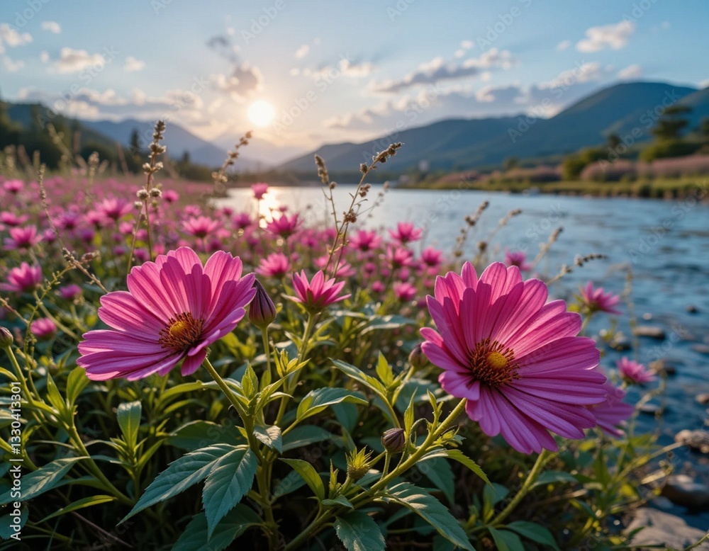 Fototapeta premium flowers in the mountains