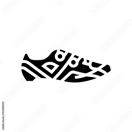 cycling shoes footwear tourism glyph icon vector illustration