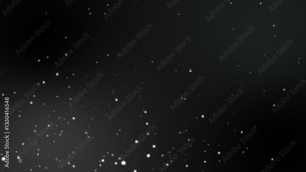 Particle Background Dark Background White Speckles Tiny Dots Abstract Winter Snow Space Night Sky Dust Particles Design Texture - 4k Video - Background Animation