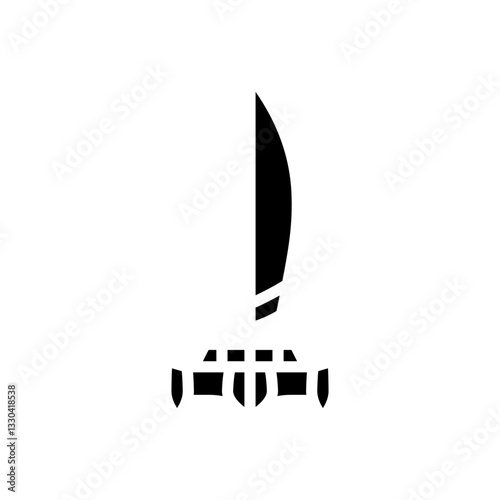 trimaran sailing sport glyph icon vector illustration