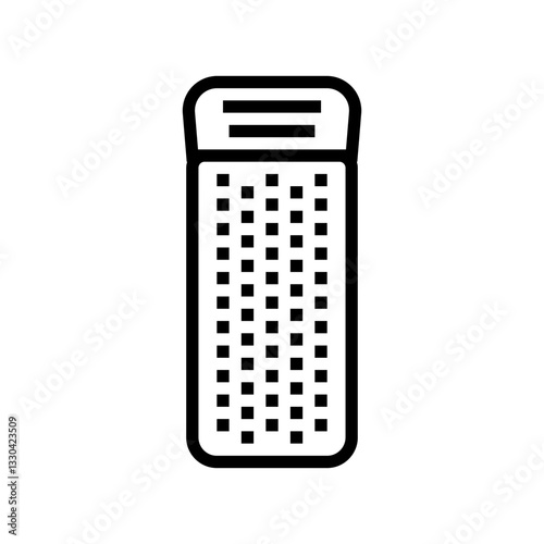 sleeping pad ultralight trekking line icon vector illustration