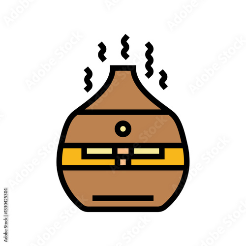 aromatherapy diffuser recovery wellness color icon vector illustration