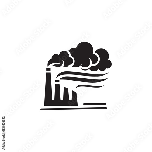 Fire in a chimney with rising smoke