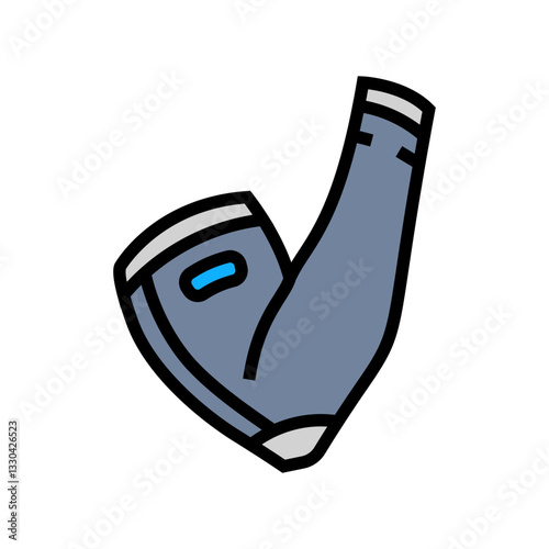 compression sleeve recovery wellness color icon vector illustration