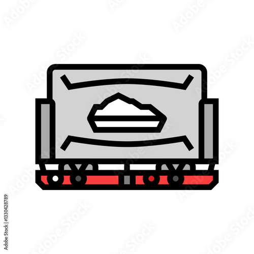 regulator gas burner stove color icon vector illustration