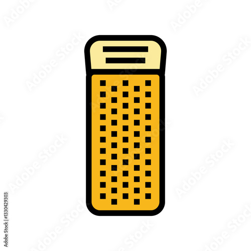 sleeping pad ultralight trekking color icon vector illustration