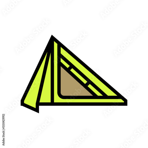 ultralight tent color icon vector illustration