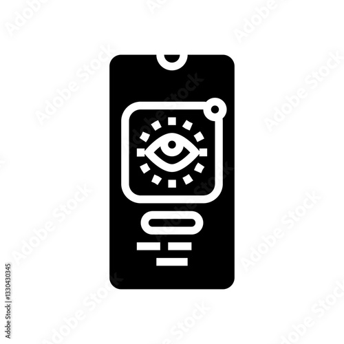 app digital mindfulness tech engagement glyph icon vector illustration