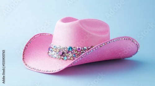 Pink rhinestone cowboy hat