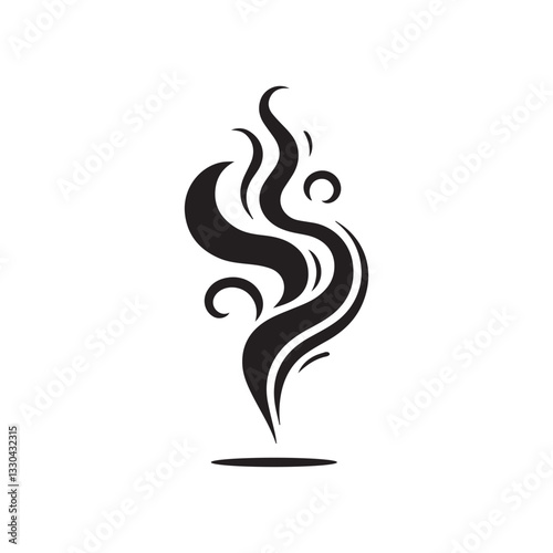 Wisp of smoke rising