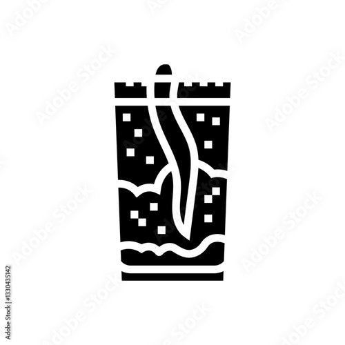 spicy cocktail meal drink glyph icon vector illustration