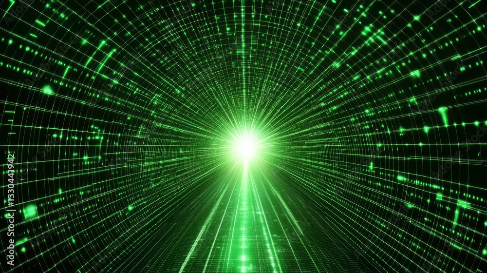 Green Tunnel of Light - Abstract of a glowing green tunnel, radiating light and energy. Perfect for technology, innovation, and futuristic concepts Green Tunnel of Light - Abstract of a glowing green tunnel, radiating light and energy. Perfect for technology, innovation, and futuristic concepts