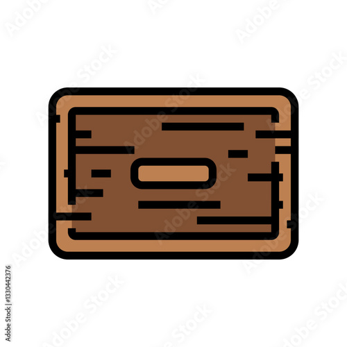 bar soap sustainable beauty color icon vector illustration