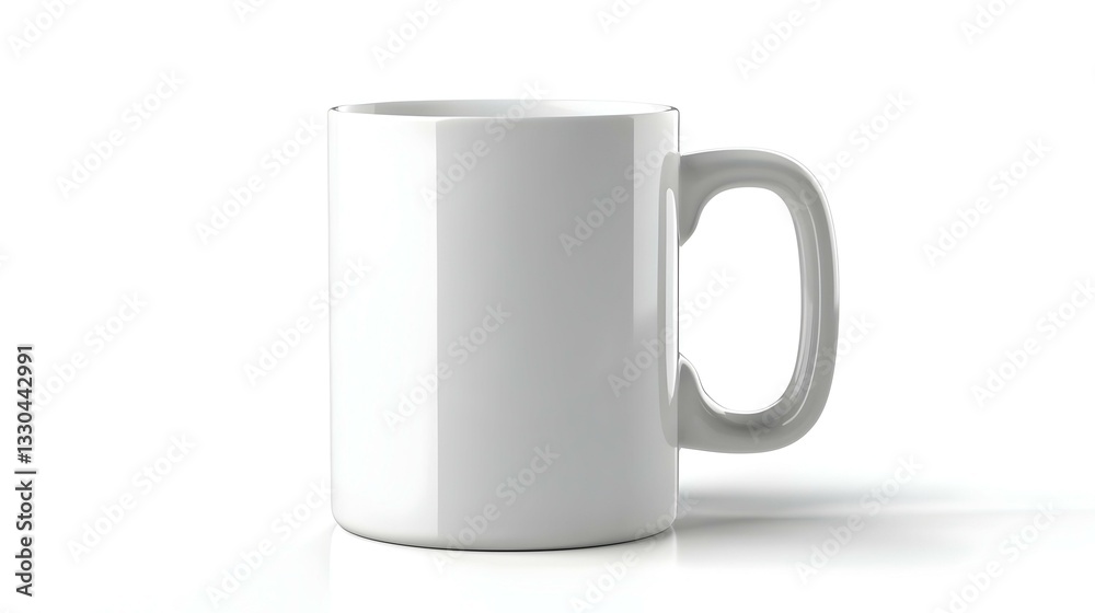 White ceramic mug blank isolated on a white White ceramic mug blank isolated on a white
