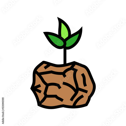 compostable packaging sustainable beauty color icon vector illustration