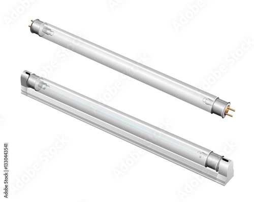 Fluorescent Light - Tubelight - Stock Illustration