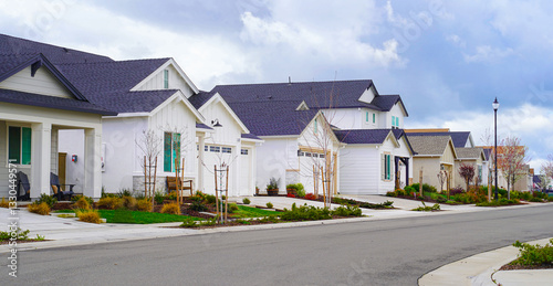 Single story homes in a row