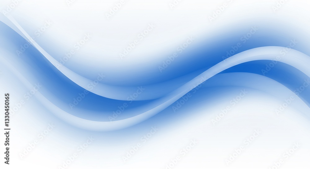 Serene Blue Waves Abstract Background Soft Light. AI Generated Serene Blue Waves Abstract Background Soft Light. AI Generated