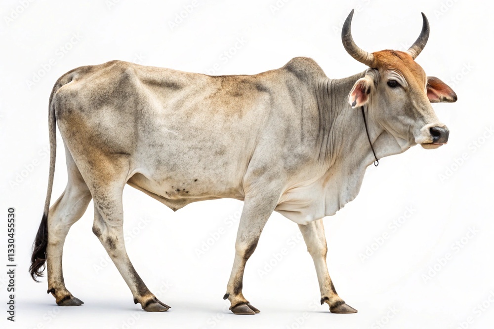 akshi cow syria isolated on white background akshi cow syria isolated on white background