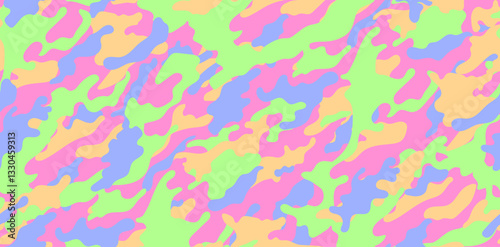 vector acid camouflage pattern for clothing design. Pink camouflage military pattern