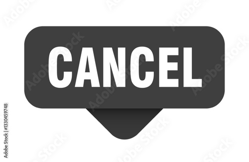 cancel sticker. cancel sign on transparent background