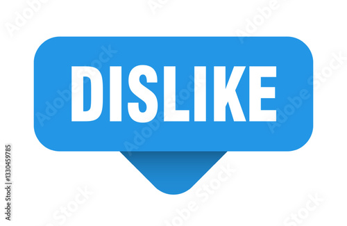 dislike sticker. dislike sign on transparent background