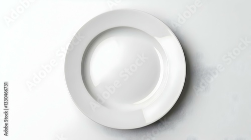 Obraz na płótnie Vintage white empty plate on white background w salonie
