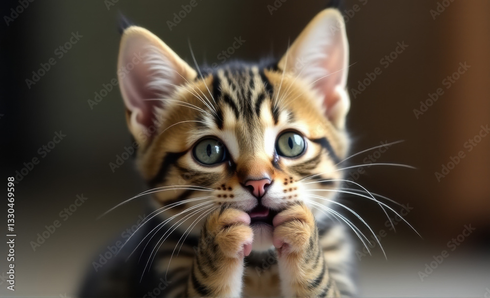 surprised cat close up surprised cat close up
