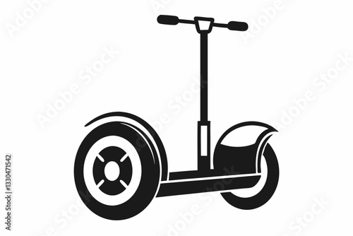 segway line art silhouette vector illustration