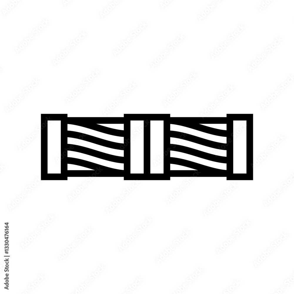 telegraph cable industry line icon vector illustration telegraph cable industry line icon vector illustration