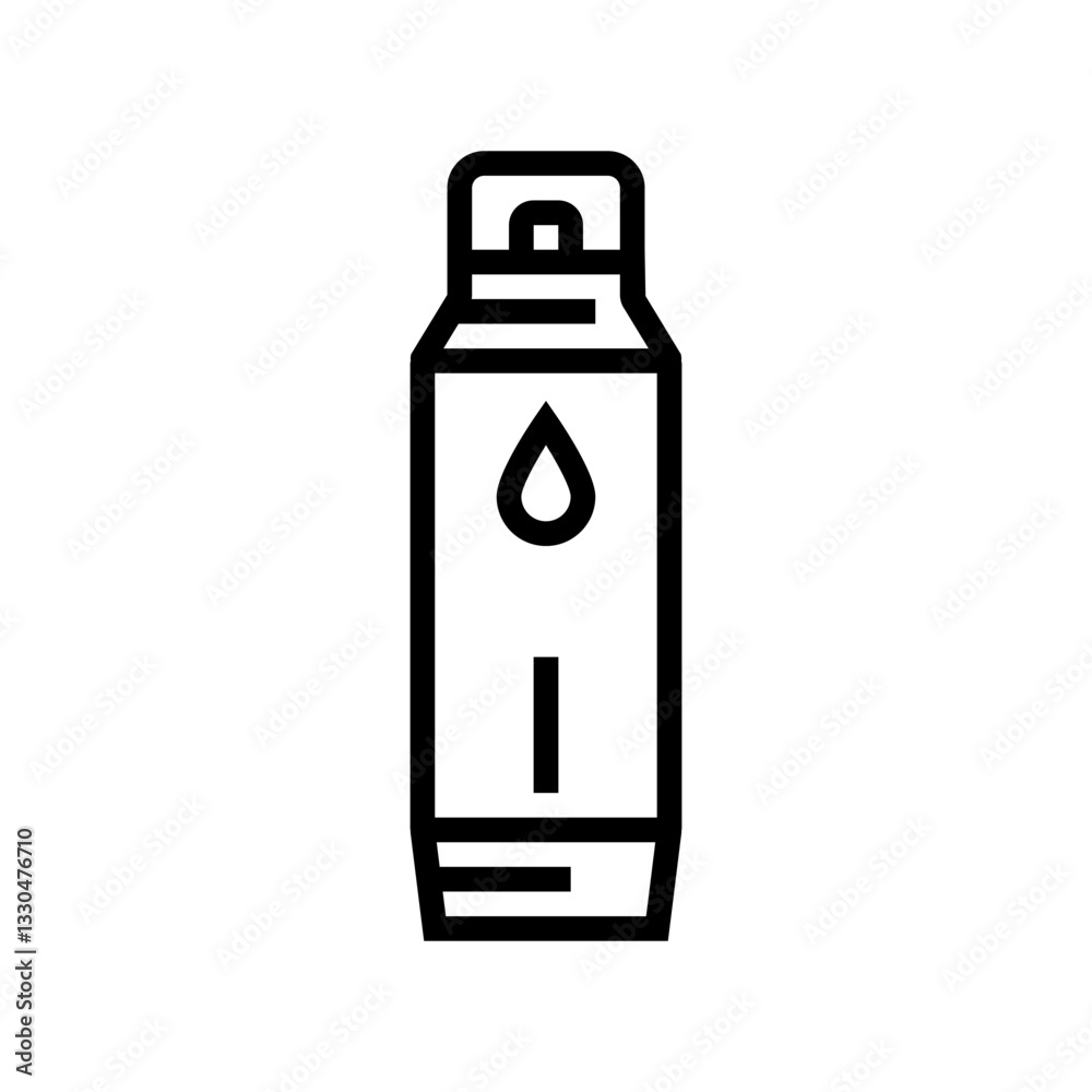 water bottle smart home line icon vector illustration water bottle smart home line icon vector illustration